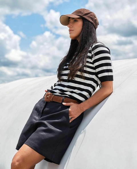 BLUSA TRICOT LUREX STRIPES