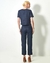 BLUSA CROPPED LINHO NATURAL C/ RETILINEA - comprar online