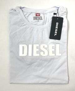 CAMISETA DIESEL LOGO BRANCA ESTAMPADA - comprar online