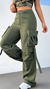 Pantalon cargo verde