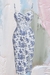 Vestido flores azules