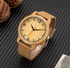 Reloj Ecológico de Bambú para caballero personalizado