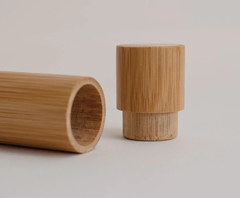 1 set de cepillo y portacepillo dental de bambu personalizados - comprar en línea