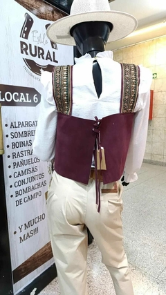 Chalecos de Cuero Gamuzado Tradicional en internet