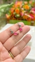 Brinco Gotas Fusion Turmalina Rosa e Cristal Paraíba - Prata 925