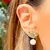 Brinco Ear Jacket - Corageva Joias, Semijoias e Acessórios