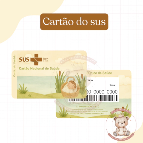 Cartão do sus - Moisés - comprar online
