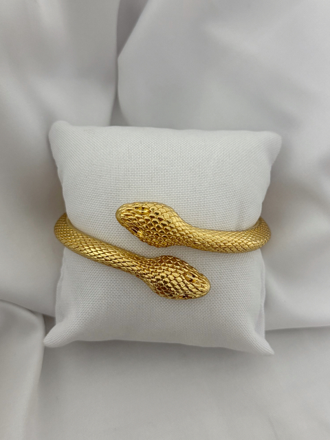 Bracelete serpente verniz italiano