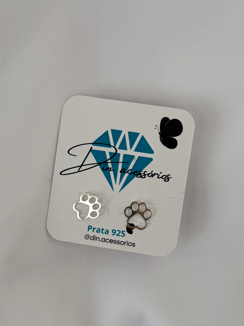 Brinco pet prata 925