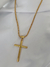 Colar crucifixo verniz italiano