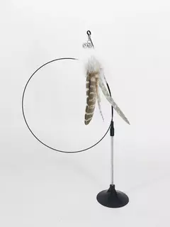 Vareta Interativa com Penas para Gatos - Diversão Garantida! - Happier Store