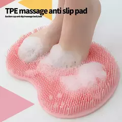 Almofada para Limpeza dos Pés Antiderrapante - Escova de Banho Silicone na internet