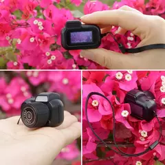 Mini Câmera Chaveiro Retro com Tela 1080p HD - Happier Store