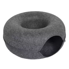 Cama de Rosquinha de Feltro para Gatos - Conforto e Estilo! - comprar online