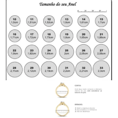 Anel solitário chuveiro zircônia na prata 925 (Ref.: 20240135) - Antônia Semijoias