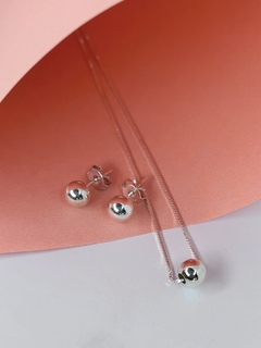 conjunto bola na prata 925 (Ref.: 2024156)