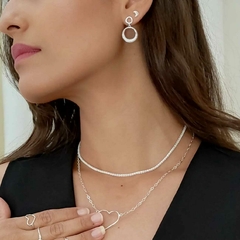 Choker Riviera cravejada em zircônia na prata 925 (Ref.: 20240130)