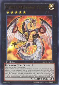 Cyber Dragon Nova [SDCR-EN038] Ultra Rare 1st edition