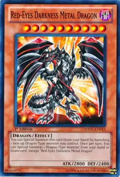 Red-Eyes Darkness Metal Dragon SDDC-EN013 Common unlimited