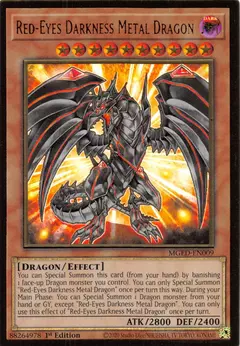 Red-Eyes Darkness Metal Dragon [MGED-EN009] Gold Rare 1st edition