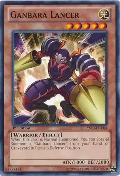 Ganbara Lancer [YS13-ENV04] Common 1st edition