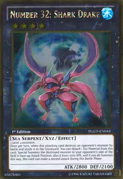 Number 32: Shark Drake [PGLD-EN044] Gold Rare 1st edition