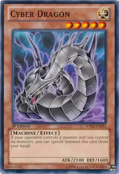 Cyber Dragon (Black) [SDCR-EN003] Common 1st edition