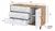 COMODA 3 CAJONES 1 PUERTA 1,20 (CME120) / (CTST) en internet