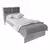 CAMA CON REPISA 1 PLAZA (CCR930) - Almafuerte Muebles