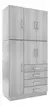 ROPERO 6 PUERTAS NORDICO 1.06 (ROP6PNORD) - tienda online