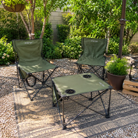 SET DE JARDIN PLEGABLE VERDE