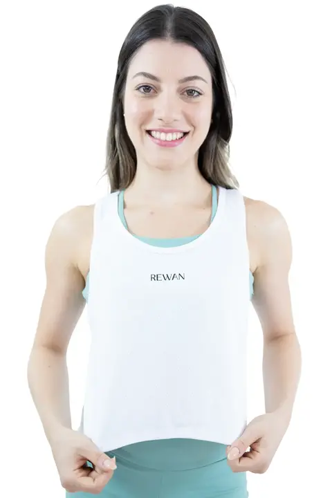 Cropped Regata Branco DryConfort - comprar online