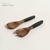 Set de Cuchara y Tenedor de Madera Acacia – Modelo Manila Black de 24 cm