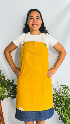 Avental Curto Amarelo Bolo de Milho