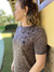 Blusa TShirt Me em viscolinho preta com mangas curtas e bordado manual na internet