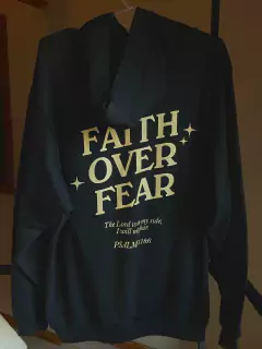 BUZO MAXI RUSTICO CON CAPUCHA FAITH