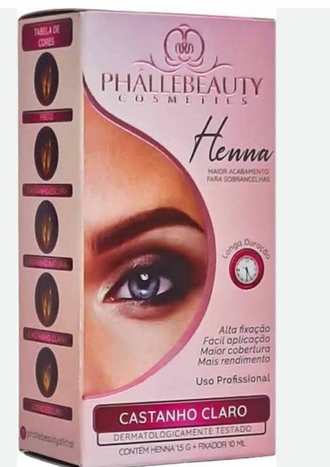 Henna Para desing de Sobrancelhas Profissional - Phállebeauty Cosmetics
