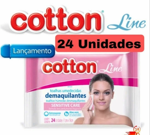 Toalhas Umedecidas Demaquilantes - Cotton line