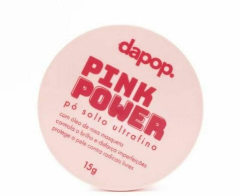 Pó Solto Ultrafino Pink Power Rosa Mosqueta - Dapop