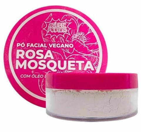 Pó Facial Vegano de Rosa Mosqueta #SUPER PODERES