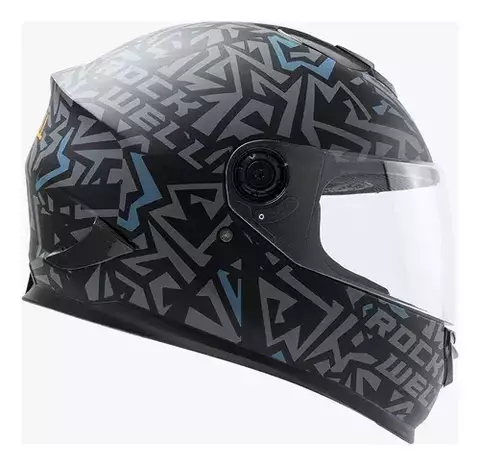 CASCO INTEGRAL ROCKWELL 929 PLAIN NEGRO GRIS