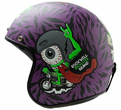CASCO ABIERTO ROCKWELL 923 MONSTER VIOLETA NEGRO - comprar online