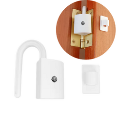 Trava para Dobradiça de Porta (Kit com 2 unidades) Anti-Aperto de Dedo e Mão para Bebês e Crianças - Salva Dedos - LionL
