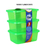 Jogo Kit Conjunto Com 3 Potes De 1.140ml Plásticos Color Rae.