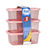 Imagem do Jogo Kit Conjunto Com 3 Potes De 1.140ml Plásticos Color Rae.