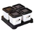 Conjunto Porta Tempero Condimento Com 4 Plástico ErcaPlast