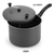 Panela Pipoqueira Antiaderente Luxo 3,5l - Teflon Pipoca Cor Cinza - Loja Online Real Mel Mix - Loja de Variedades 