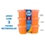 Jogo Kit Conjunto Com 3 Potes De 1.140ml Plásticos Color Rae. - Loja Online Real Mel Mix - Loja de Variedades 