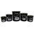 Kit Mantimentos 5 Peças Decorado Integral Preto