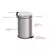 Lixeira com Pedal Tramontina Brasil Plus em Aço Inox com Acabamento Scotch Brite e Balde Interno 12 L - comprar online